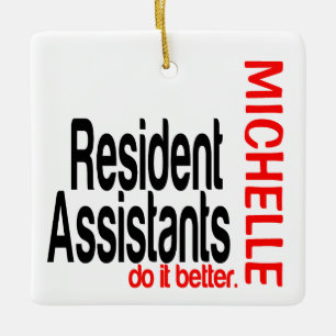 Assistenzkräfte machen es besser keramikornament