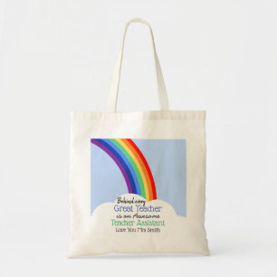 Assistenzlehrer Regenbogenmode Tragetasche