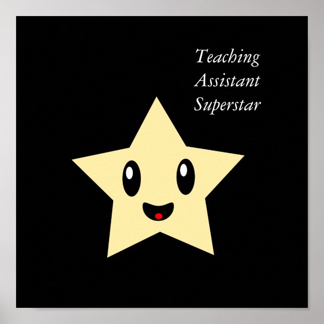 Assistenzlehrer Superstar Poster (Vorne)