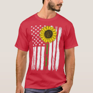 AssistenzlehrerInnen-AssistentInnen mit US-Flaggen T-Shirt