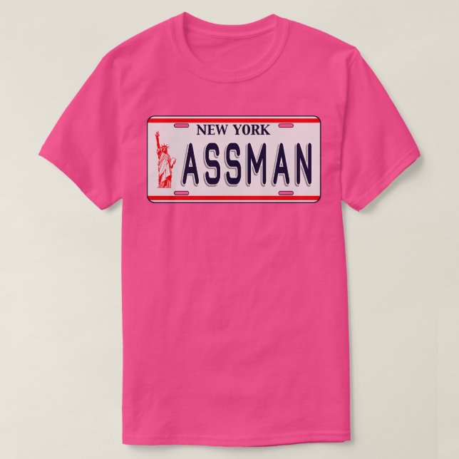 Assman License Plate T-Shirt (Design vorne)