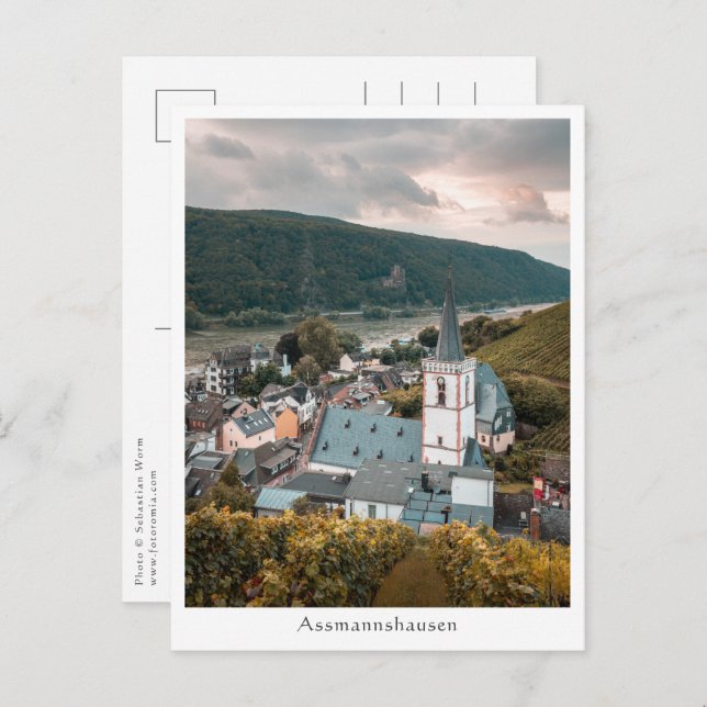 Assmannshausen Deutschland Postkarte (Vorne/Hinten)