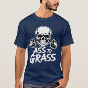 Asso Gras Motivations-Fitnessstudio Bein-Workout v T-Shirt