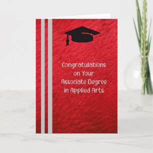 Associate Degree Card in Applied Arts Dankeskarte