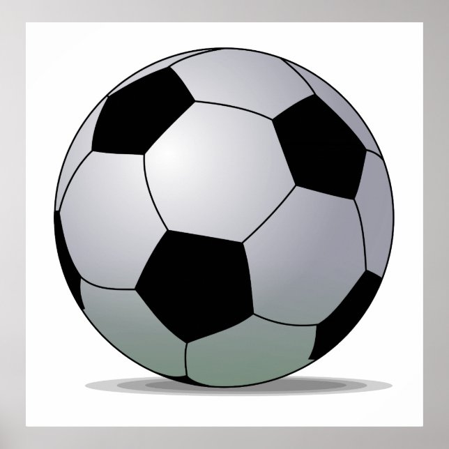 Association Football American Soccer Ball Poster (Vorne)
