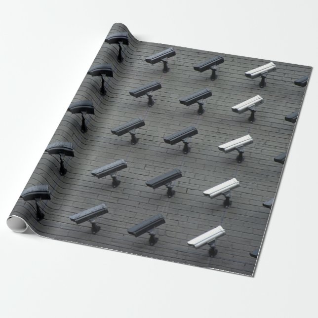 Assorted-color security cameras geschenkpapier (Ungerollt)