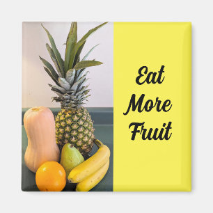 Assorted Fruit Foto Gesunde Erinnerung Gelb Magnet