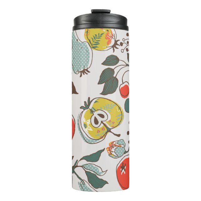 assorted fruits. seamless pattern thermosbecher (Vorderseite)