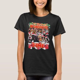 Assorted Hunde Rassen Niedlich Hunde Weihnachten T-Shirt