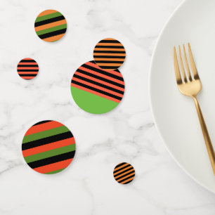 Assorted Mix Halloween Stripes Konfetti