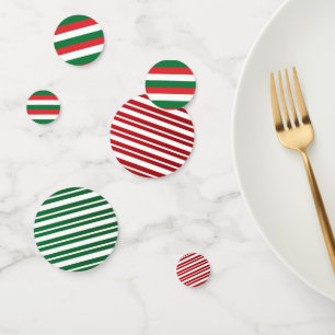 Assorted Mix Weihnachten Rote Streifen Konfetti