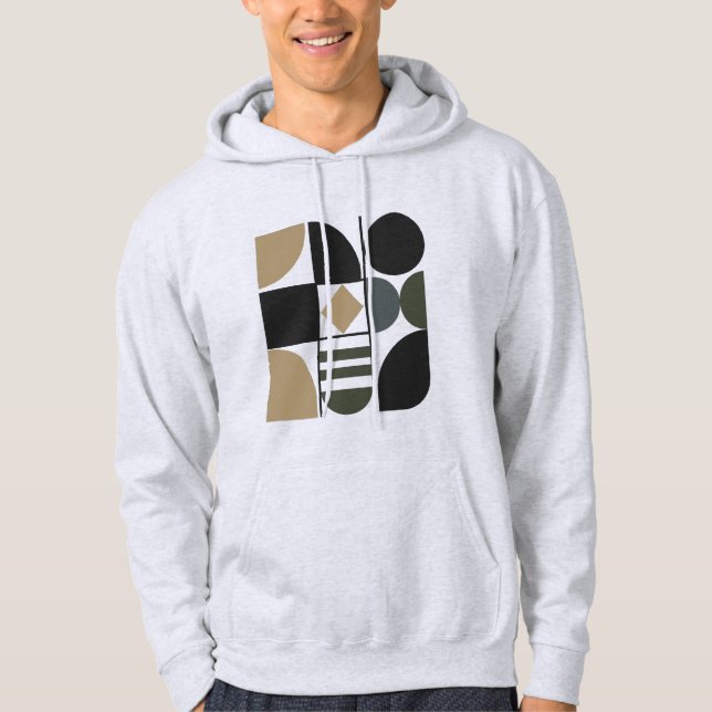 Assorted Shapes Men's Basic Hooded Sweatshirt (Vorderseite)