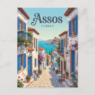 Assos Gasse Truthahn Postkarte