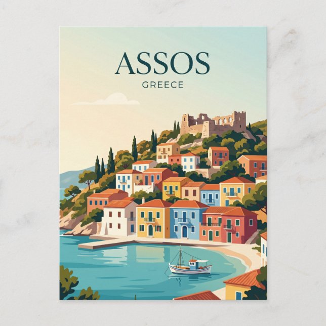Assos Griechenland Postkarte (Vorderseite)