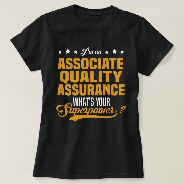 Assoziierte Qualitätssicherung T-Shirt (Design vorne)