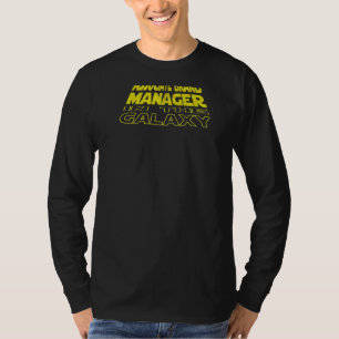 Assoziierter Markenmanager Space Rückseite T-Shirt