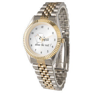 Assse über dem Rest Silber Armbanduhr