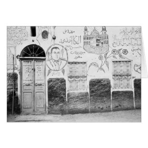 Assuan Ägypten, dekoriertes Haus