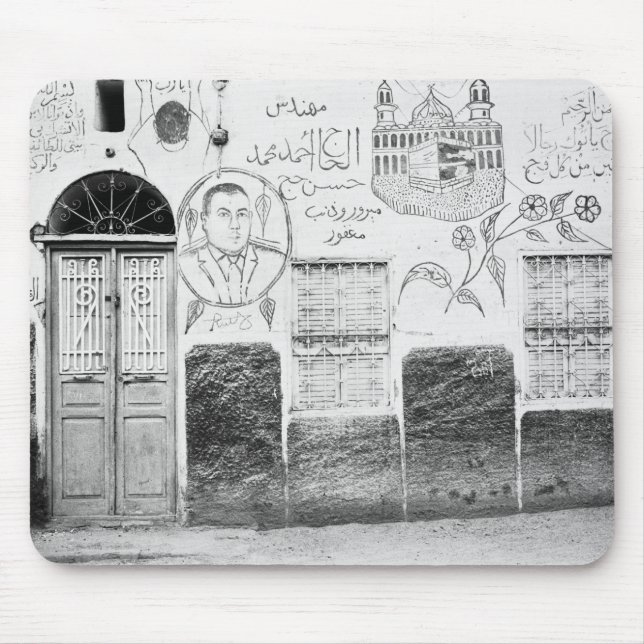 Assuan Ägypten, dekoriertes Haus Mousepad (Vorne)