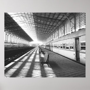 Assuan Ägypten, Innenraum des Bahnhofs am Assuan-D Poster