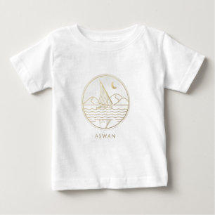 Assuan-Segelschiff Minimalistische Linienkunst - G Baby T-shirt