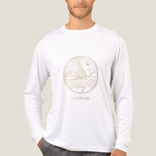 Assuan-Segelschiff Minimalistische Linienkunst - G Tri-Blend Shirt