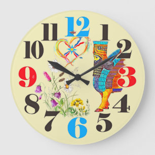 Assyria Acrylic Wall Clock Große Wanduhr