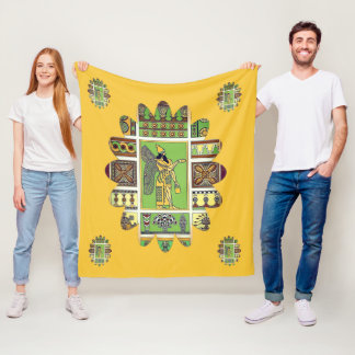 Assyrian Anunnaki Fleece Blanket