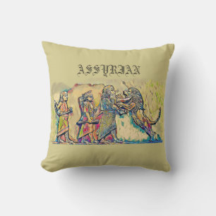 Assyrian Art Throw Kissen