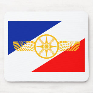 Assyrian Flagge, Chaldean Flagge, Syriac Flagge Mousepad