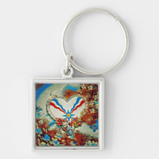 Assyrian Heart Schlüsselanhänger (Vorne)