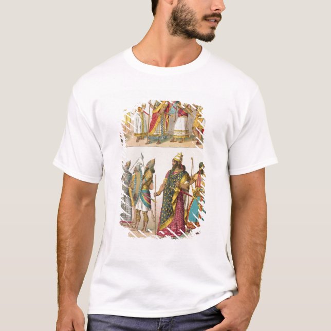 Assyrian Kleid, von "Trachten der Voelker", 1864 T-Shirt (Vorderseite)