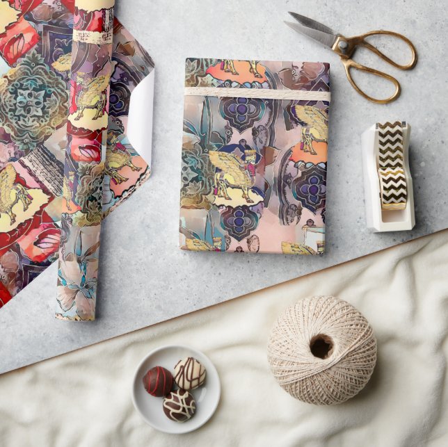 Assyrian Lamassu Geschenkpapier (Kunsthandwerk)