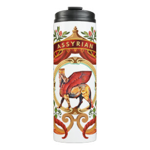 Assyrian Lamassu Thermal Tumbler Thermosbecher