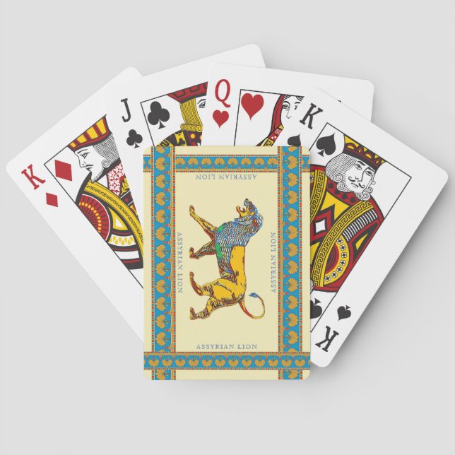 Assyrian Lion Classic Playing Cards Spielkarten (Rückseite)
