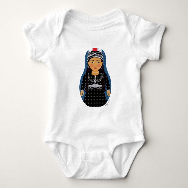 Assyrian Matryoshka Baby Bodysuit Baby Strampler (Vorderseite)