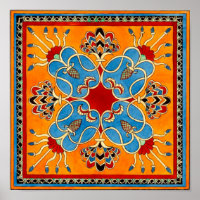 Assyrian Ornament Print by E. A. Nedwill
