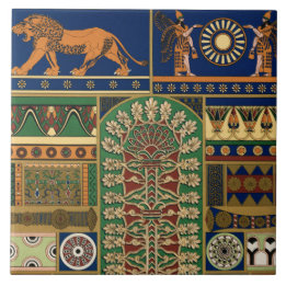 Assyrian Retro Pattern Fliese