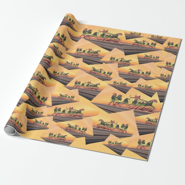Assyrian Warrior Wrapping Paper Geschenkpapier (Ungerollt)