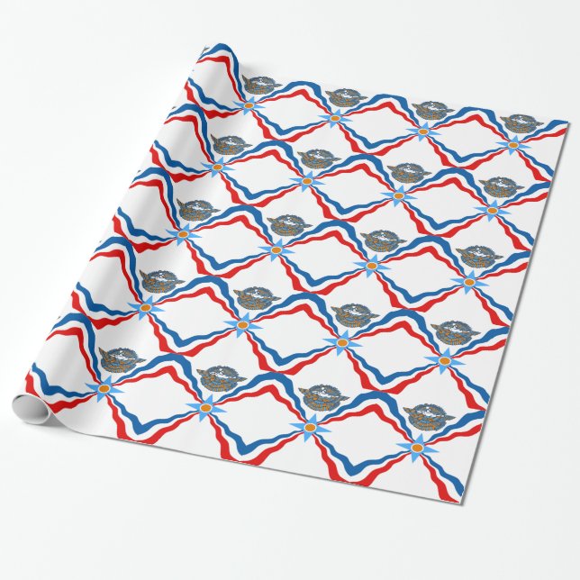 AssyrianFlagge Geschenkpapier (Ungerollt)
