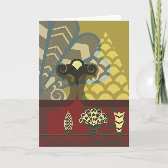 Assyrianische Palace-Designkarte Karte (Vorderseite)