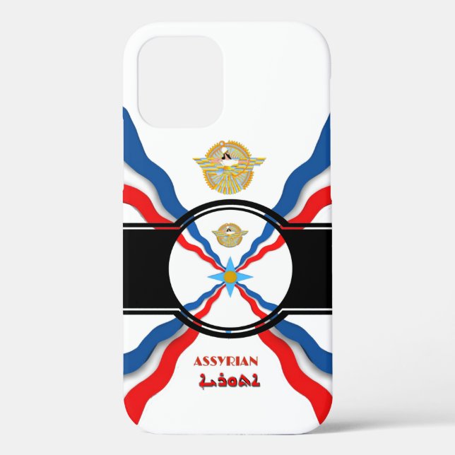 Assyrische Flagge Case-Mate iPhone Hülle (Rückseite)