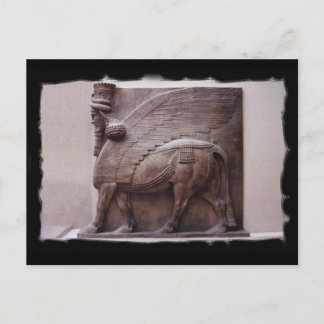 assyrische Flügelbulle Postkarte