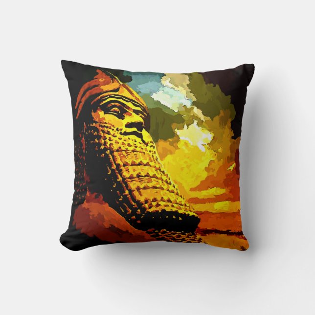 assyrische Kunst Kissen (Vorderseite)
