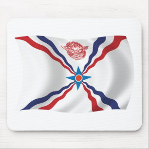 Assyrische Nationalflagge Mauspad