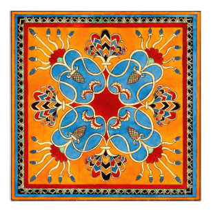 Assyrischer Ornament-Foto-Druck Fotodruck