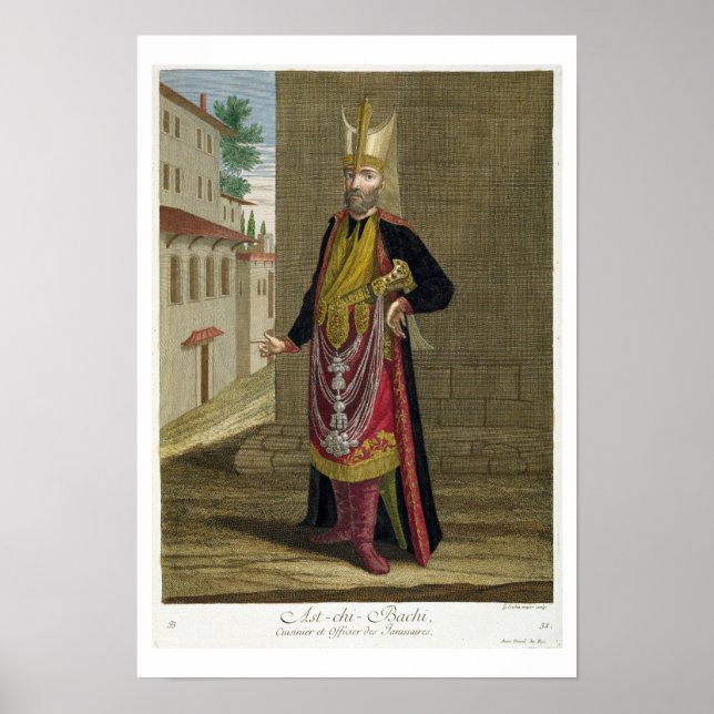 Ast-chi-Bachi, Koch und Offizier der Janissaries Poster (Vorne)