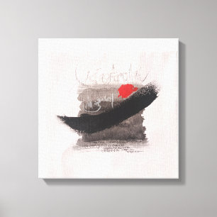 Astagfirullah-minimalistische Wabi-Sabi-Kalligrafi Leinwanddruck