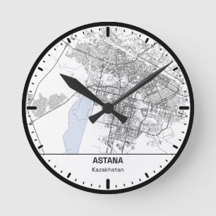 Astana Uhr Stadt Linie Kunst