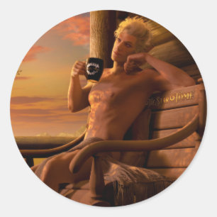 Astarion Baldur's Gate 3 Heilung Runder Aufkleber